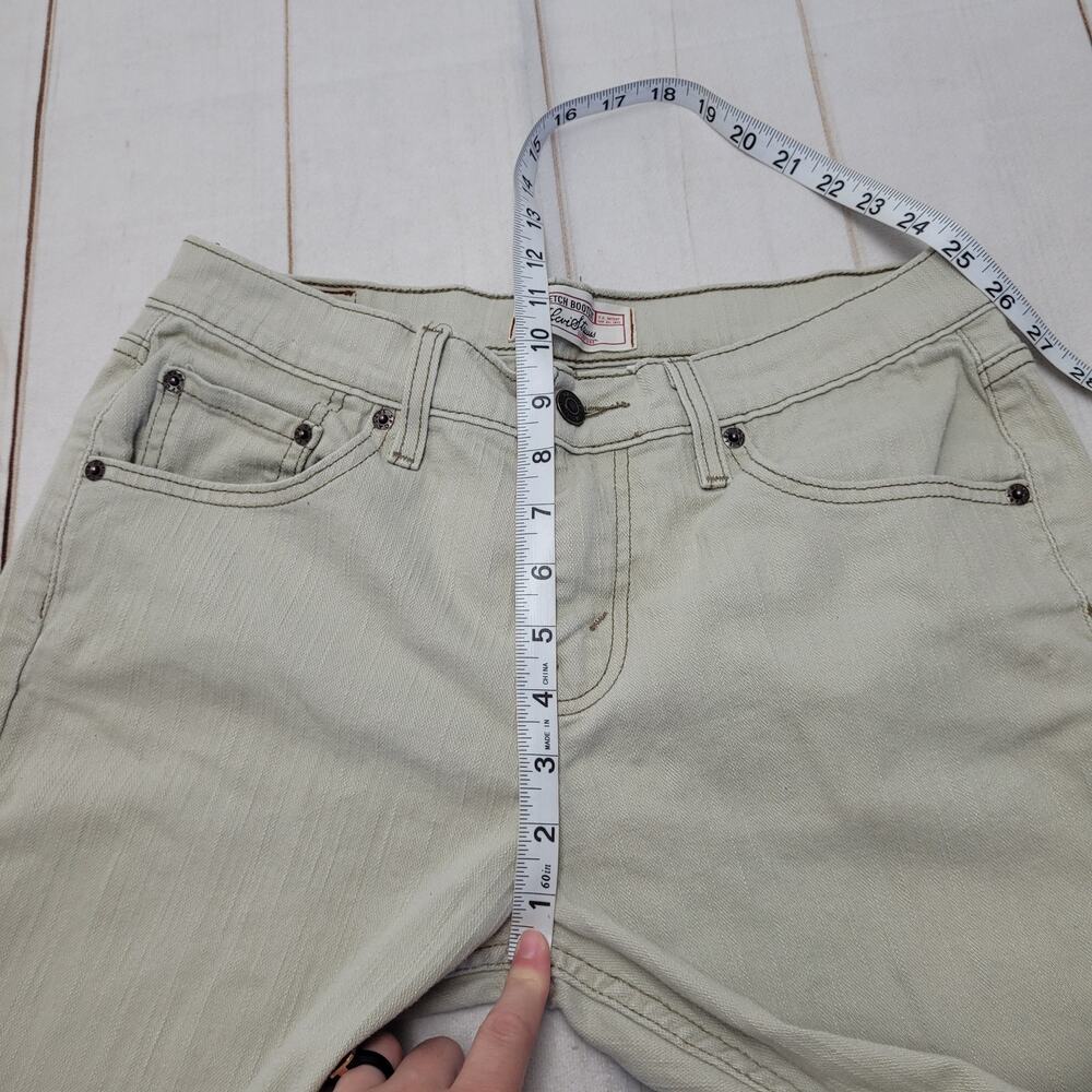 Vintage Levi's stretch bootcut jeans retro tan khaki 8 - Picture 7 of 8